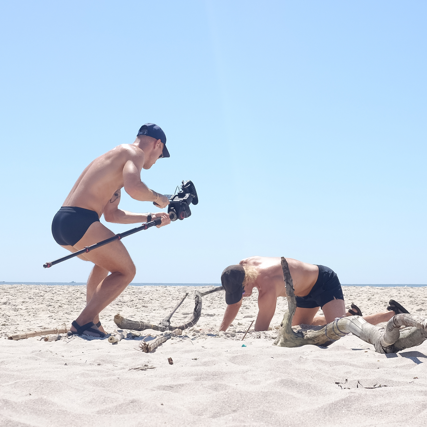 Craig filming Ryan, behind the scenes